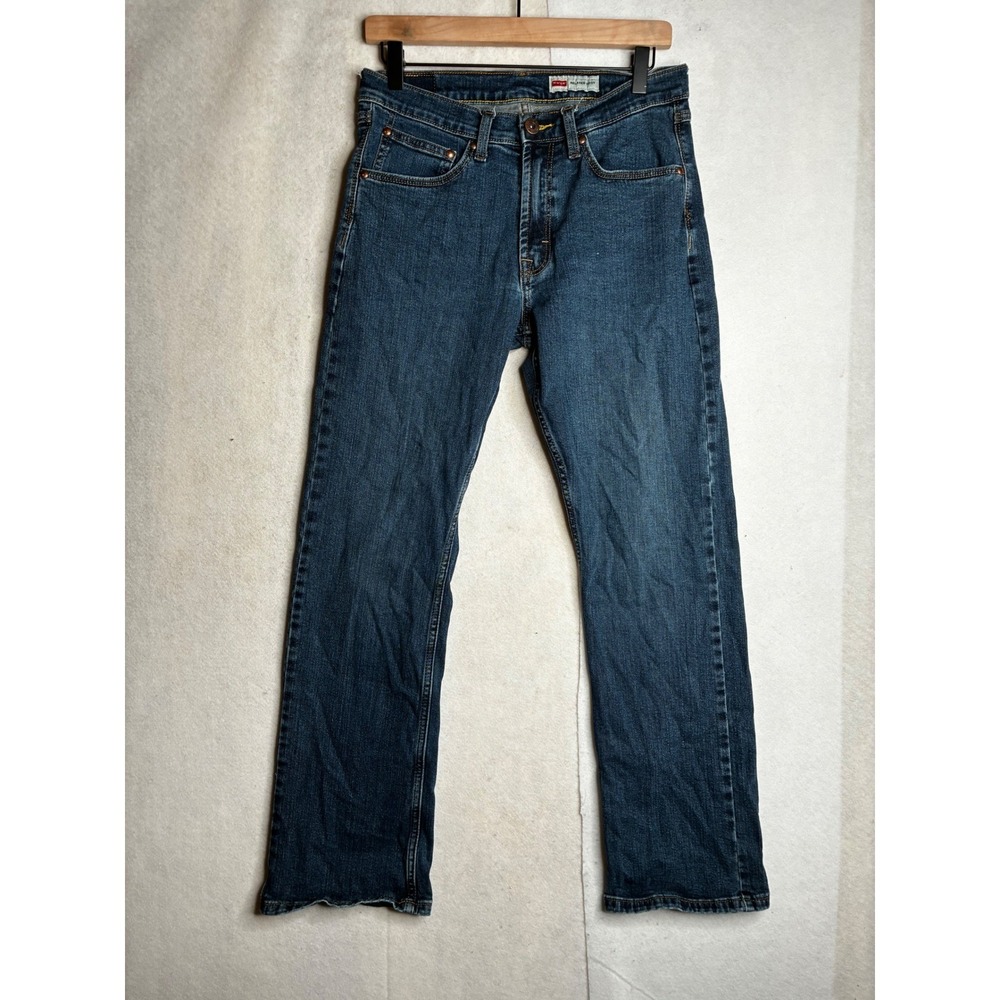 Wrangler Relaxed Boot Jeans Mens 30x30 Medium Wash Blue Denim 112316407